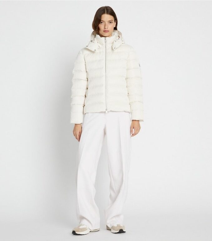 Satin Down Belted Jacket Satin Down Belted Jacket