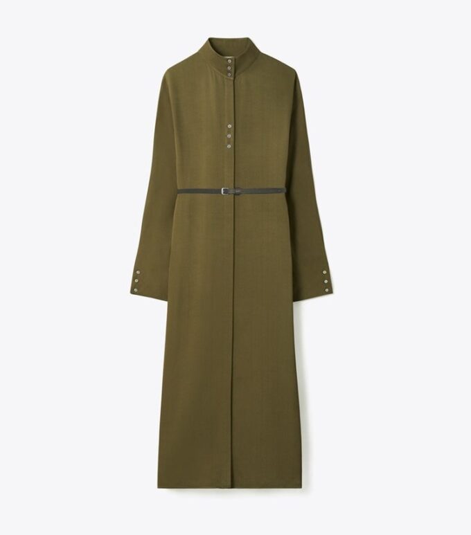 Satin Shirtdress