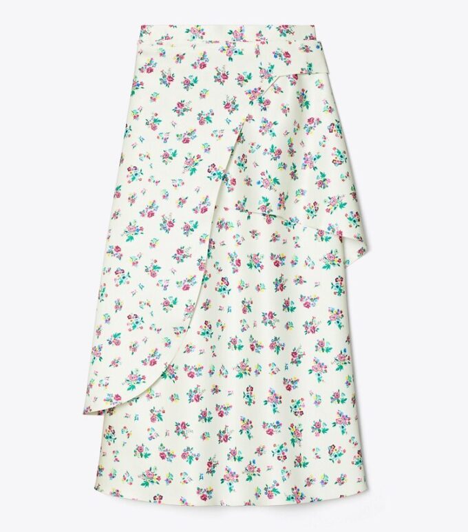 Satin Wrap Skirt