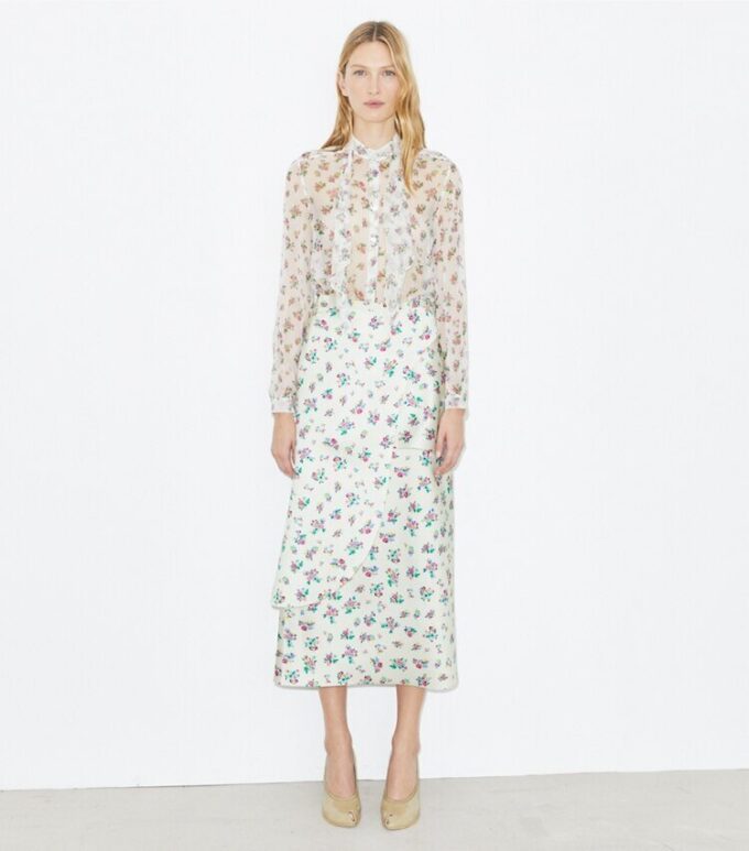 Satin Wrap Skirt