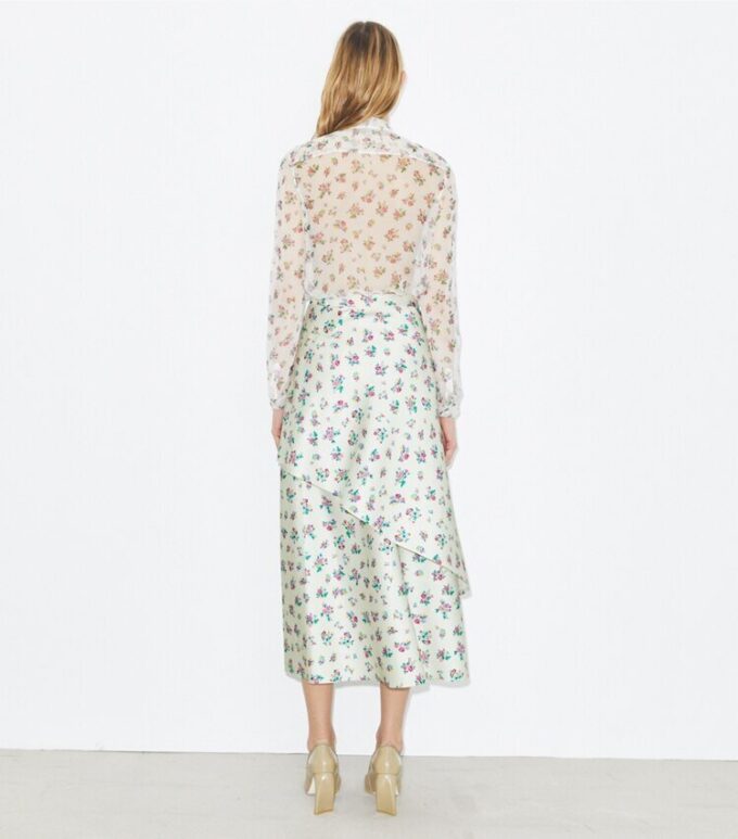 Satin Wrap Skirt