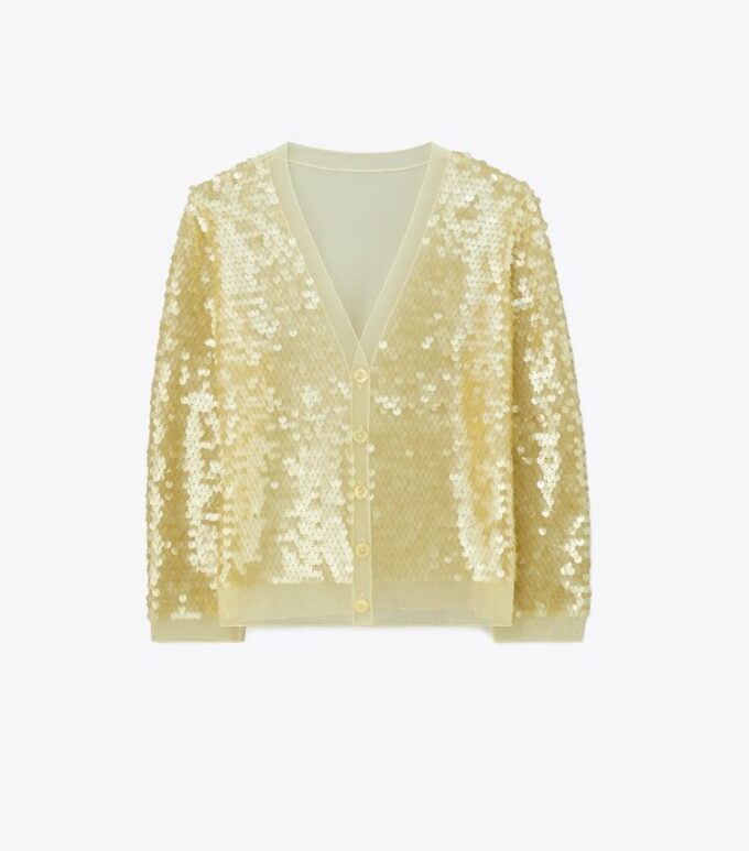 Sequin-Front Cardigan Sequin-Front Cardigan