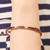 Serif-T Enameled Stackable Bracelet Serif-T Enameled Stackable Bracelet