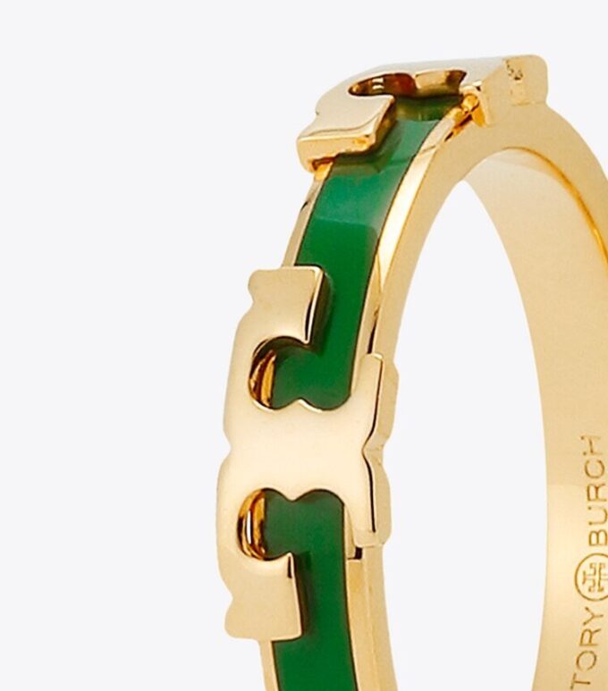 Serif-T Enameled Stackable Ring Serif-T Enameled Stackable Ring