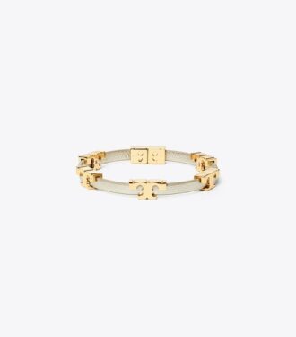 Serif-T Metallic Single-Wrap Bracelet