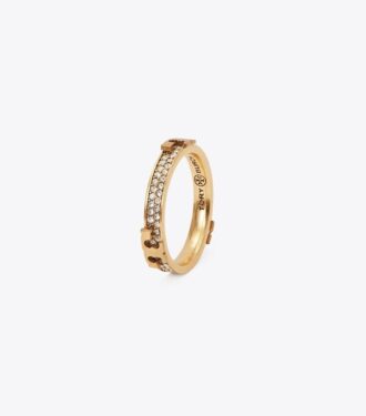 Serif-T Pavé Ring