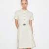 Short-Sleeve Pleated Golf Dress