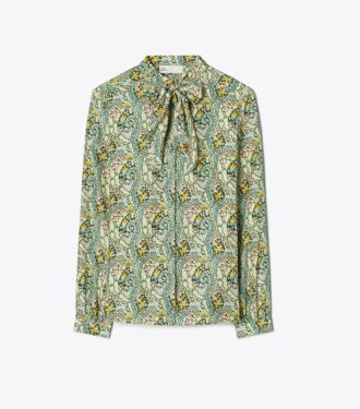 Silk Bow Blouse