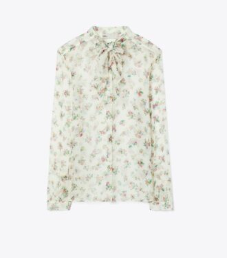 Silk Bow Blouse