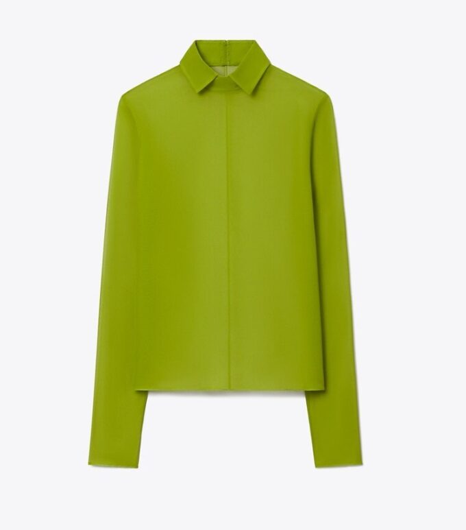 Silk Collared Top Silk Collared Top