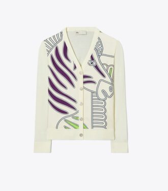 Silk Front Cardigan
