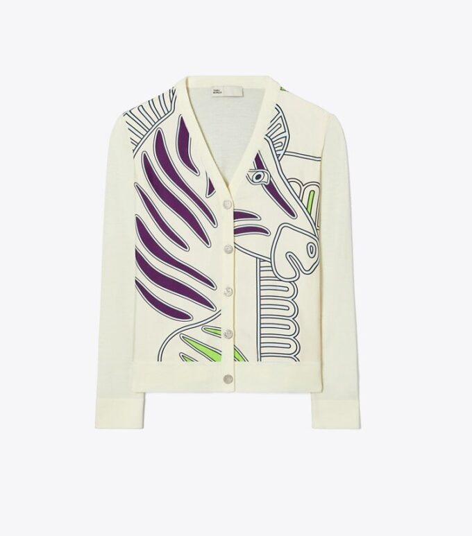 Silk Front Cardigan Silk Front Cardigan