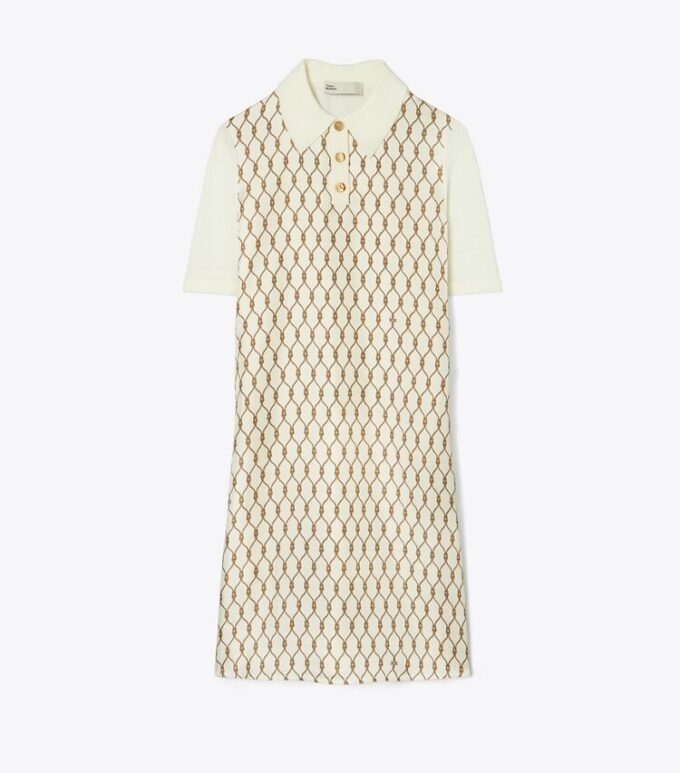 Silk-Front Polo Dress Silk-Front Polo Dress