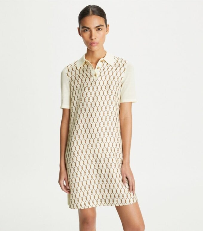 Silk-Front Polo Dress Silk-Front Polo Dress