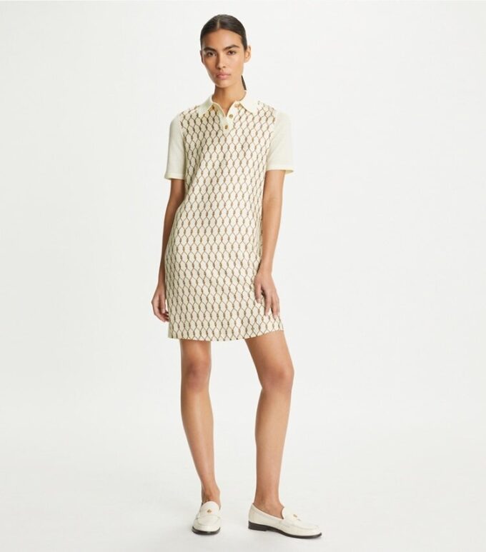 Silk-Front Polo Dress Silk-Front Polo Dress