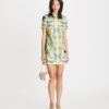 Silk-Front T-Shirt Dress