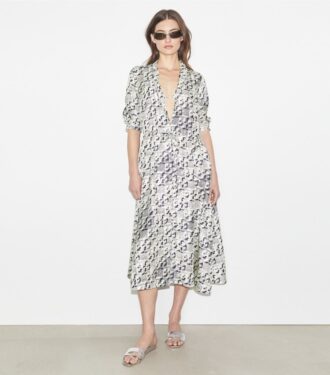 Silk Midi Dress