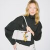 Small Crinkle Leather Marshmallow Satchel Small Crinkle Leather Marshmallow Satchel