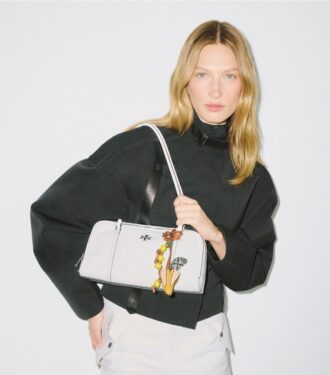 Small Crinkle Leather Marshmallow Satchel Small Crinkle Leather Marshmallow Satchel