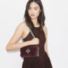Small Eleanor Croc-Embossed Shoulder Bag Small Eleanor Croc-Embossed Shoulder Bag