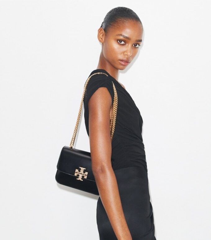 Small Eleanor Pavé Shoulder Bag Small Eleanor Pavé Shoulder Bag