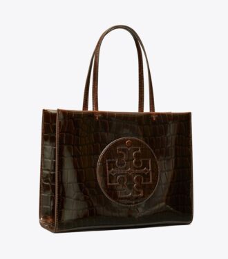 Small Ella Croc-Embossed Tote