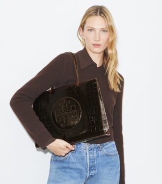 Small Ella Croc-Embossed Tote