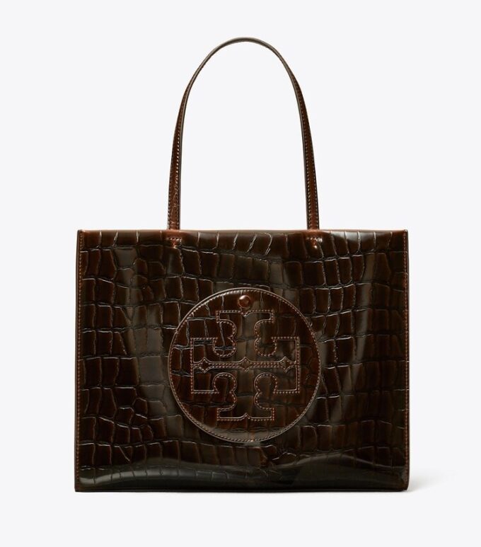 Small Ella Croc-Embossed Tote