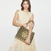 Small Ella Hand-Crocheted Checkered Tote Small Ella Hand-Crocheted Checkered Tote