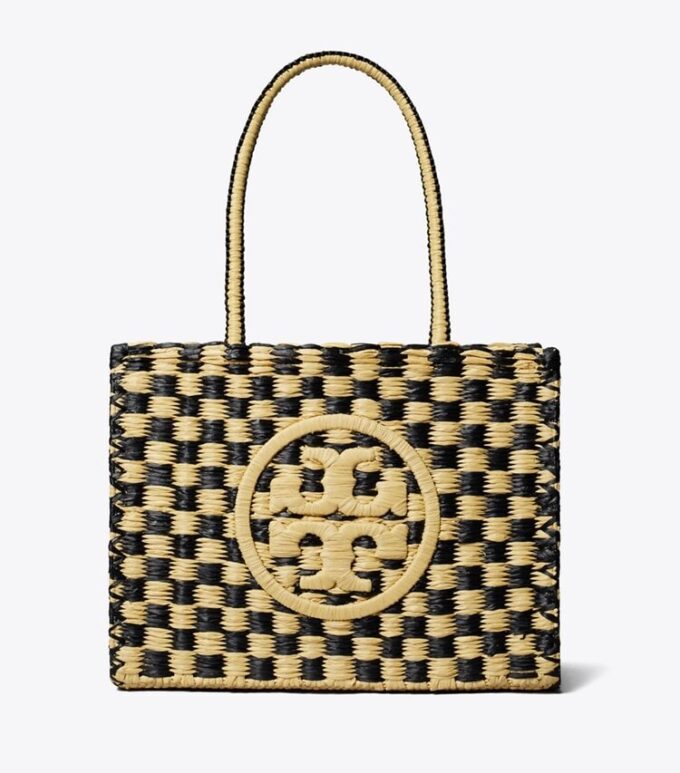Small Ella Hand-Crocheted Checkered Tote Small Ella Hand-Crocheted Checkered Tote