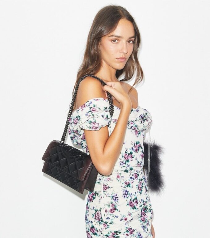 Small Fleming Patent Shoulder Bag Small Fleming Patent Shoulder Bag