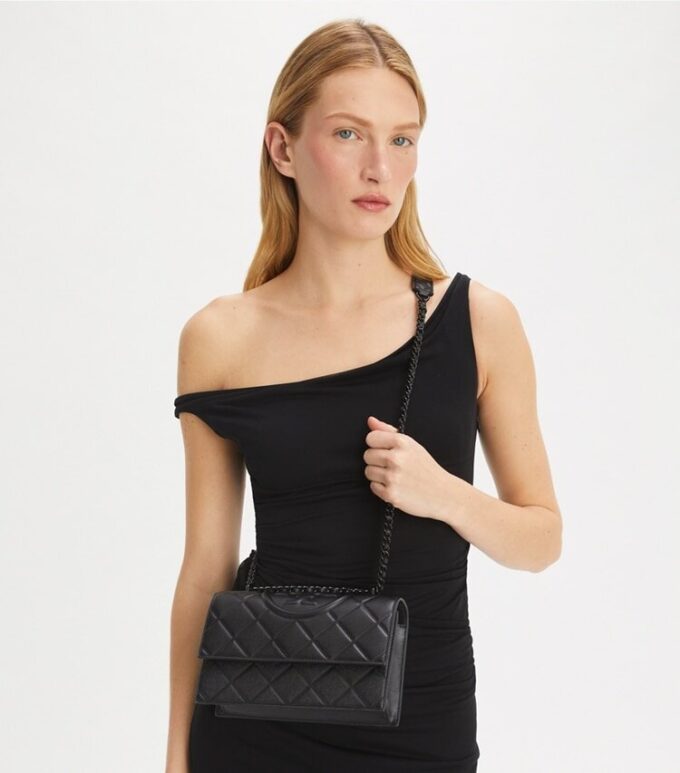 Small Fleming Polished-Grain Shoulder Bag Small Fleming Polished-Grain Shoulder Bag
