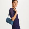 Small Fleming Soft Denim Convertible Shoulder Bag