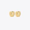 Small Icon T Monogram Hoop Earrings