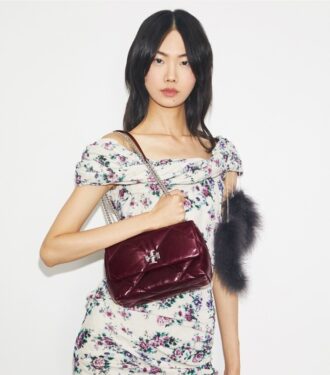 Small Kira Diamond Quilt Distressed Shoulder Bag