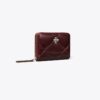 Small Kira Diamond Quilt Distressed Zip-Around Wallet