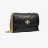 Small Kira Diamond Quilt Pavé Shoulder Bag