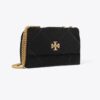 Small Kira Diamond Quilt Velvet Pavé Shoulder Bag