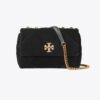 Small Kira Diamond Quilt Velvet Pavé Shoulder Bag