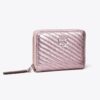 Small Kira Moto Quilt Metallic Zip-Around Wallet Small Kira Moto Quilt Metallic Zip-Around Wallet