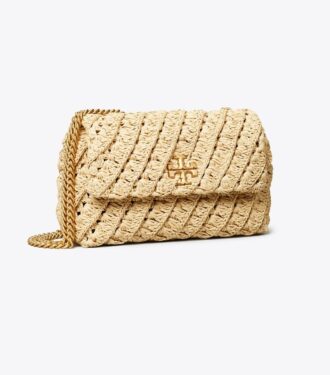Small Kira Woven Shoulder Bag