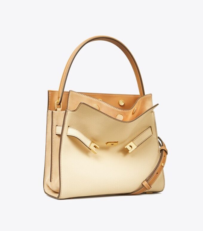 Small Lee Radziwill Pebbled Double Bag Small Lee Radziwill Pebbled Double Bag