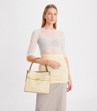 Small Lee Radziwill Pebbled Double Bag