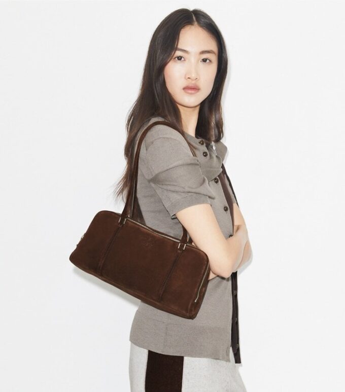 Small Marshmallow Suede Satchel Small Marshmallow Suede Satchel