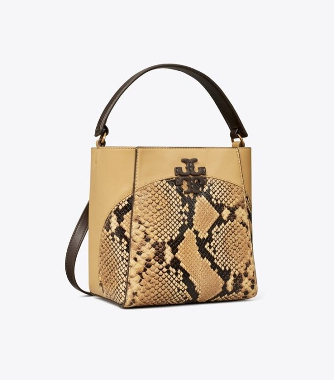 Small Mcgraw Snake Embossed Bucket Bag Small Mcgraw Snake Embossed Bucket Bag