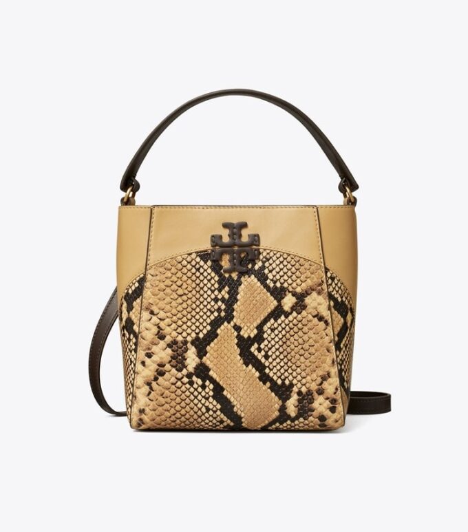 Small Mcgraw Snake Embossed Bucket Bag Small Mcgraw Snake Embossed Bucket Bag