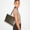 Small Perry Coated Canvas Tote Small Perry Coated Canvas Tote