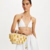 Small Raffia Embroidered Tote