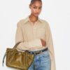 Small Romy Croc-Embossed Tote Small Romy Croc-Embossed Tote