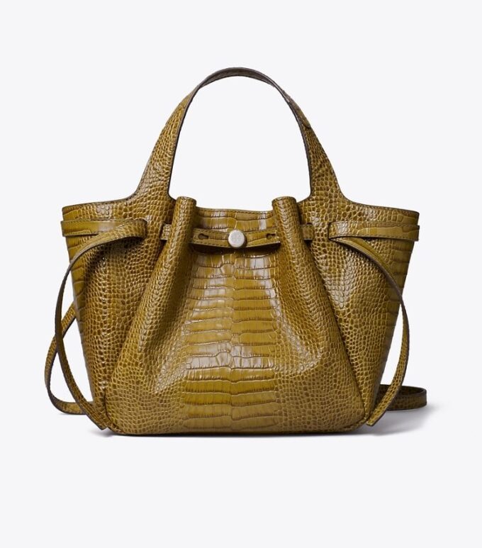 Small Romy Croc-Embossed Tote Small Romy Croc-Embossed Tote